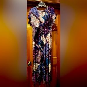 Style & Co. Patchwork Pattern Maxi Dress